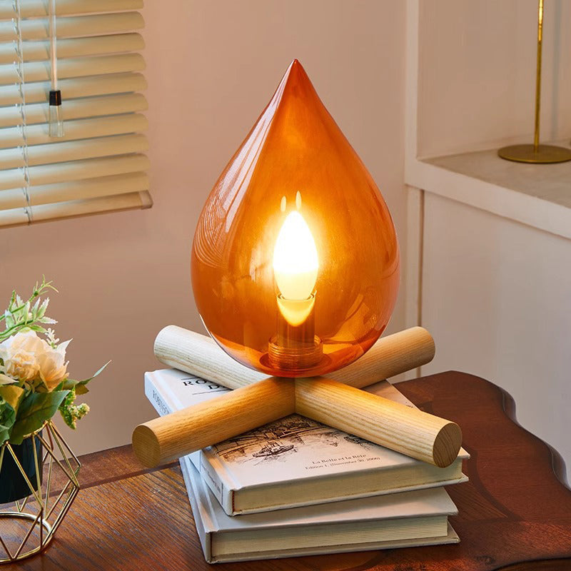 Fire Pile Solid Table Lamp