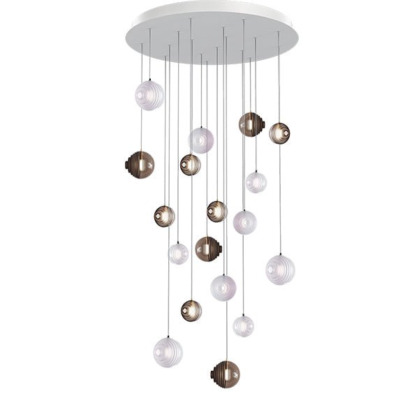 Cosmic Sphere Cascade Chandelier
