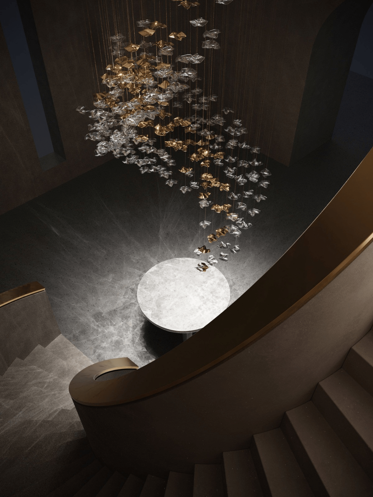 Tidal Art Glass Pendants Lamp