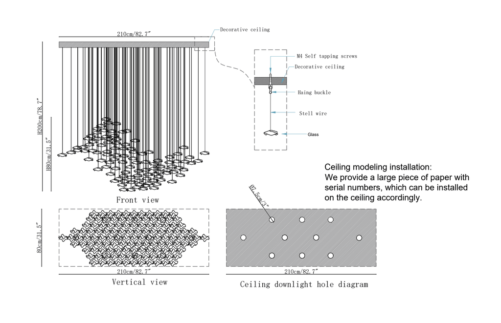Tidal Art Glass Pendants Lamp