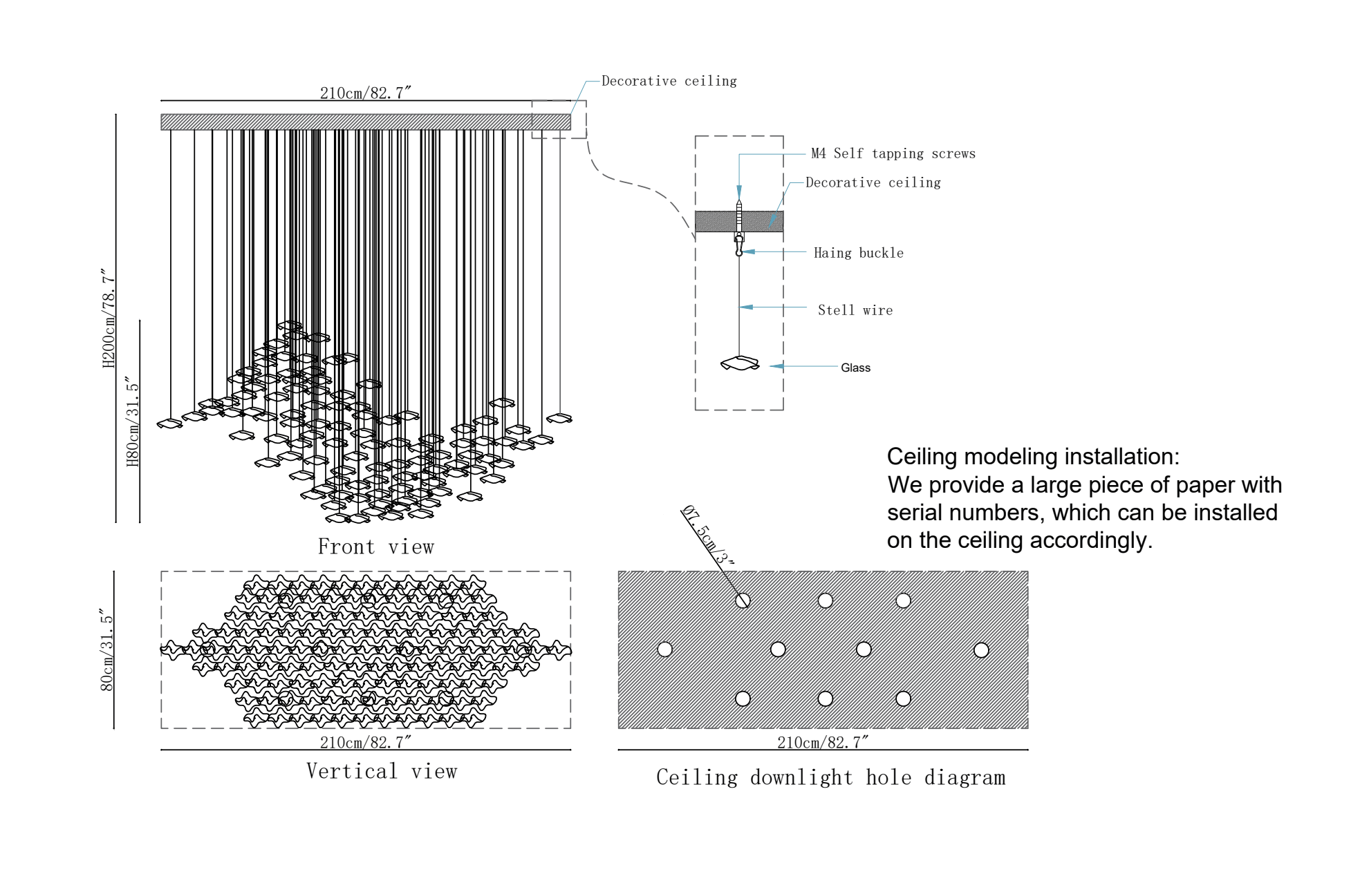Tidal Art Glass Pendants Lamp