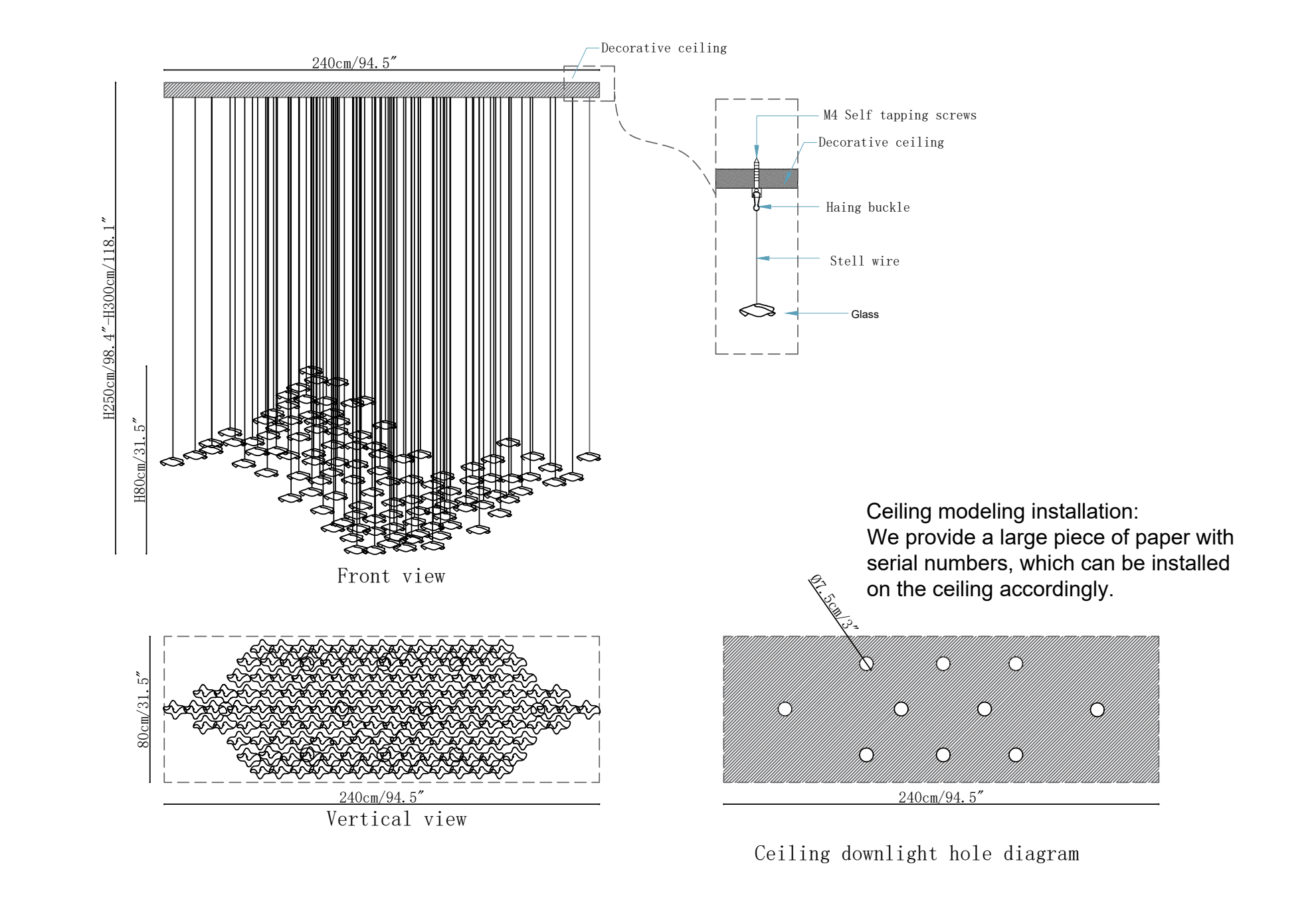 Tidal Art Glass Pendants Lamp