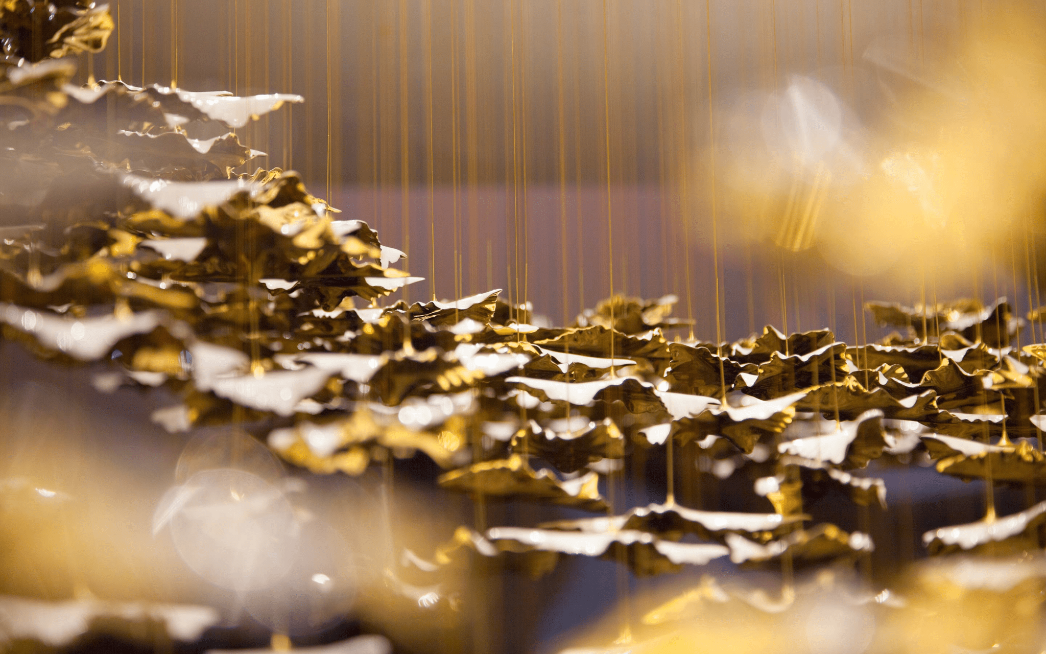 Leaf Twisted Sculptural Customize Chandelier