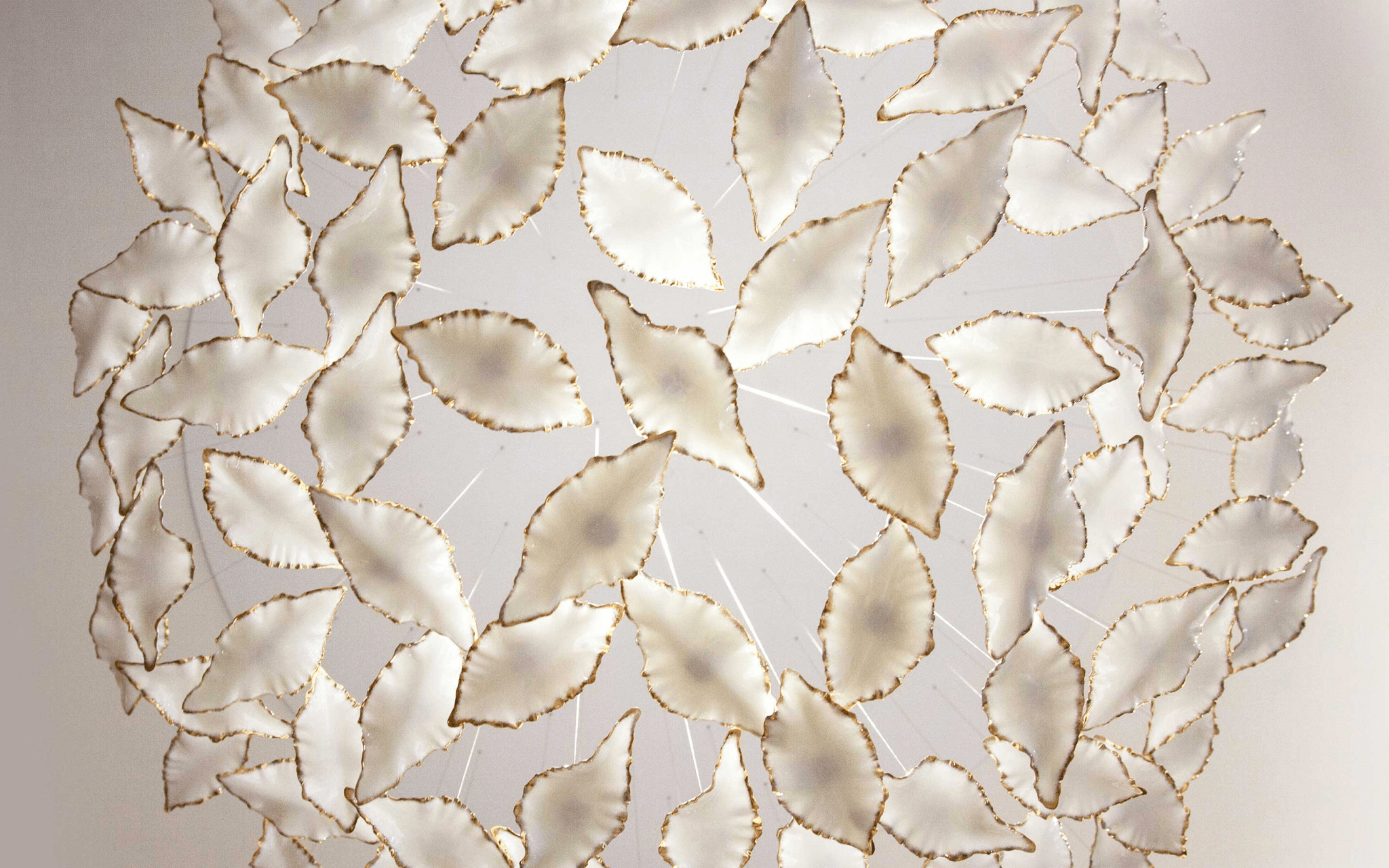 Leaf Twisted Sculptural Customize Chandelier