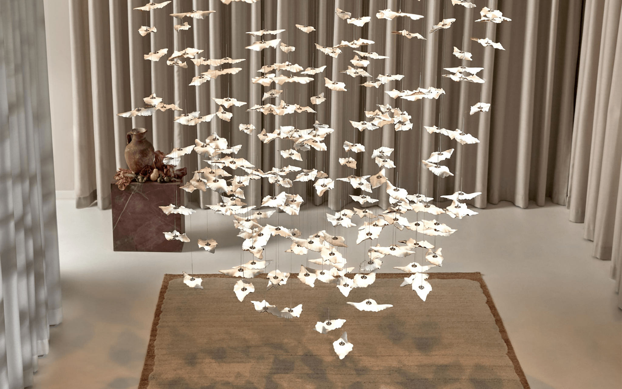 Leaf Twisted Sculptural Customize Chandelier