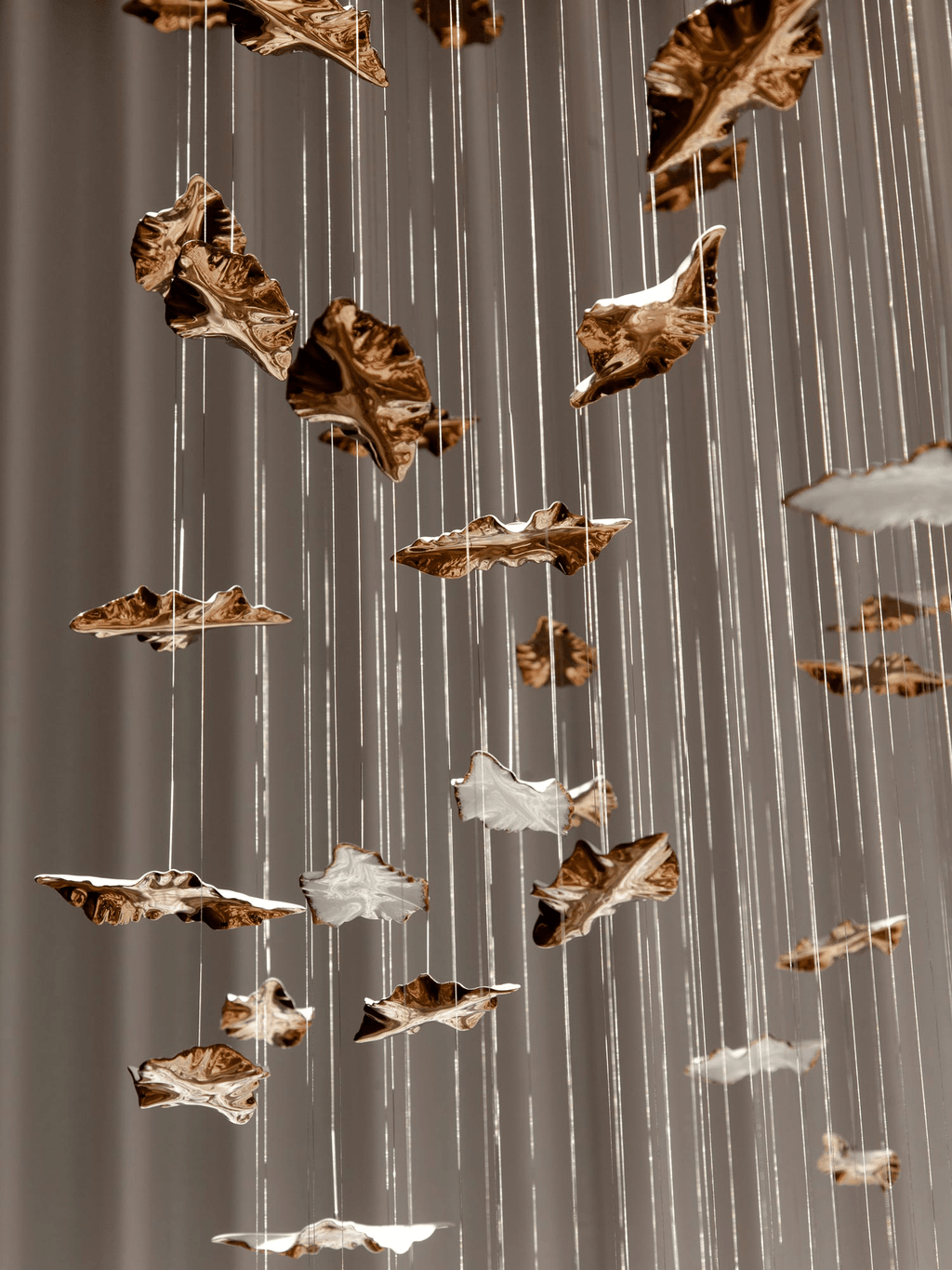 Leaf Twisted Sculptural Customize Chandelier