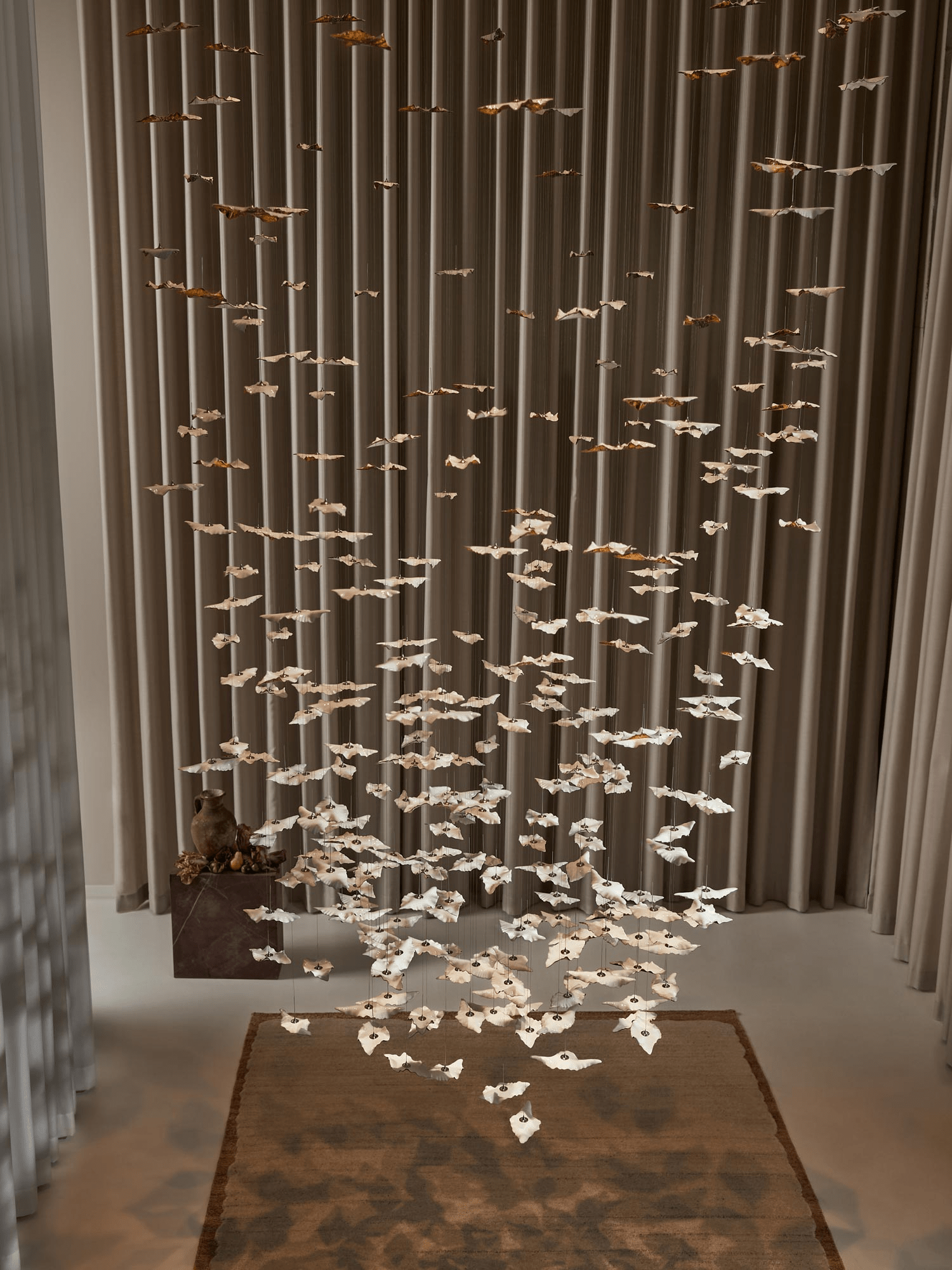 Leaf Twisted Sculptural Customize Chandelier