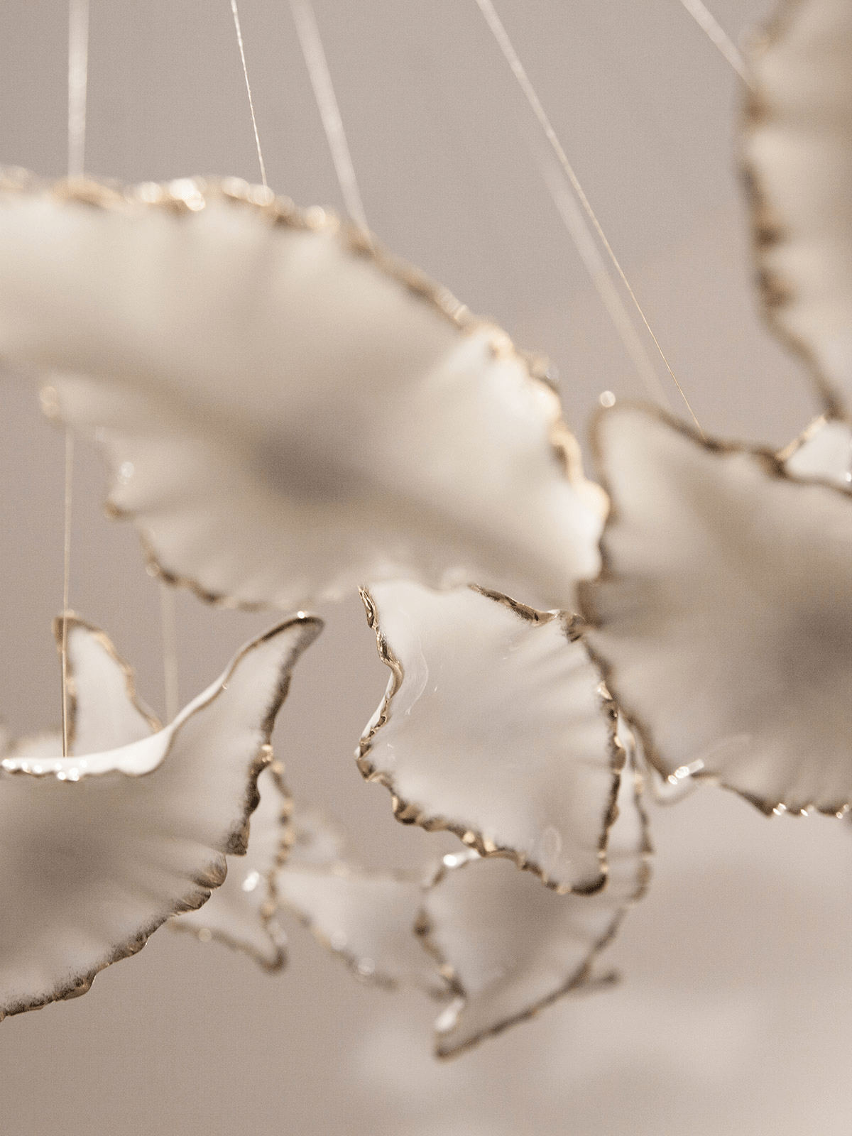 Leaf Twisted Sculptural Customize Chandelier