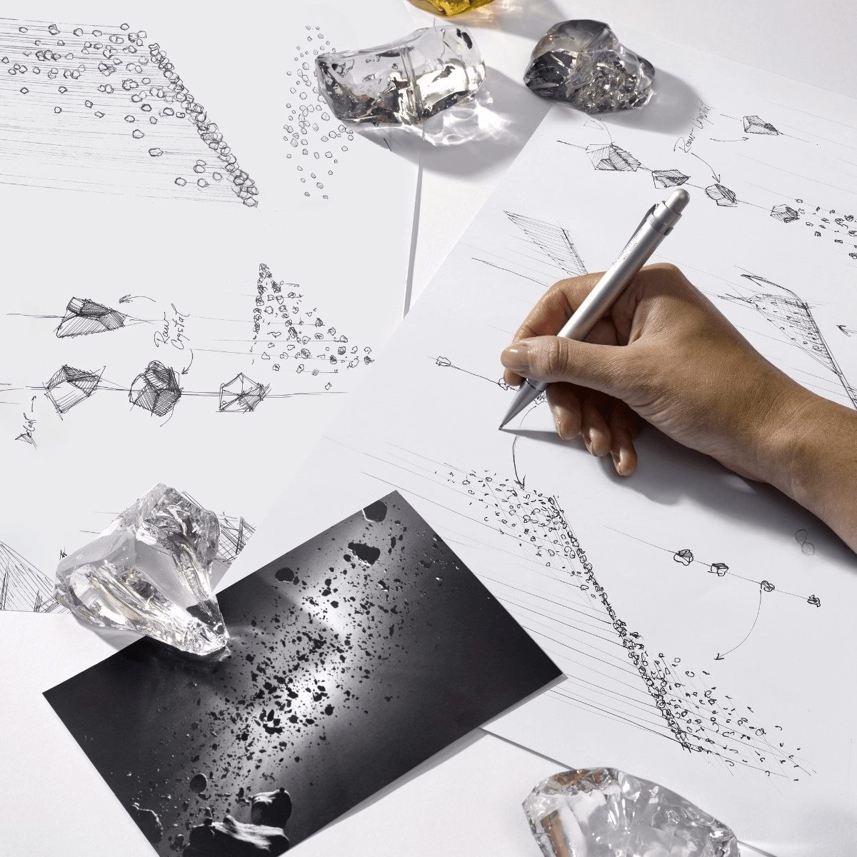 Raw Crystal Customize Chandelier