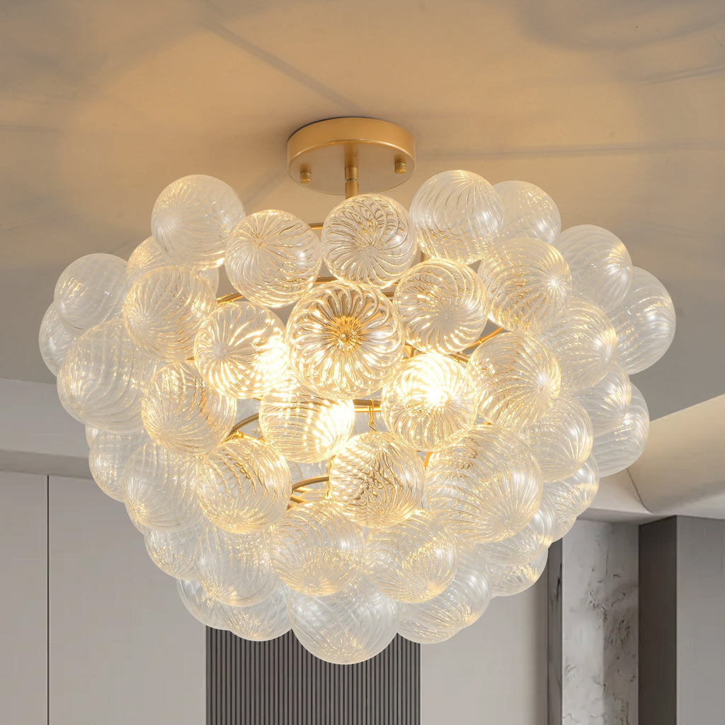 Golden Globe Chandelier B