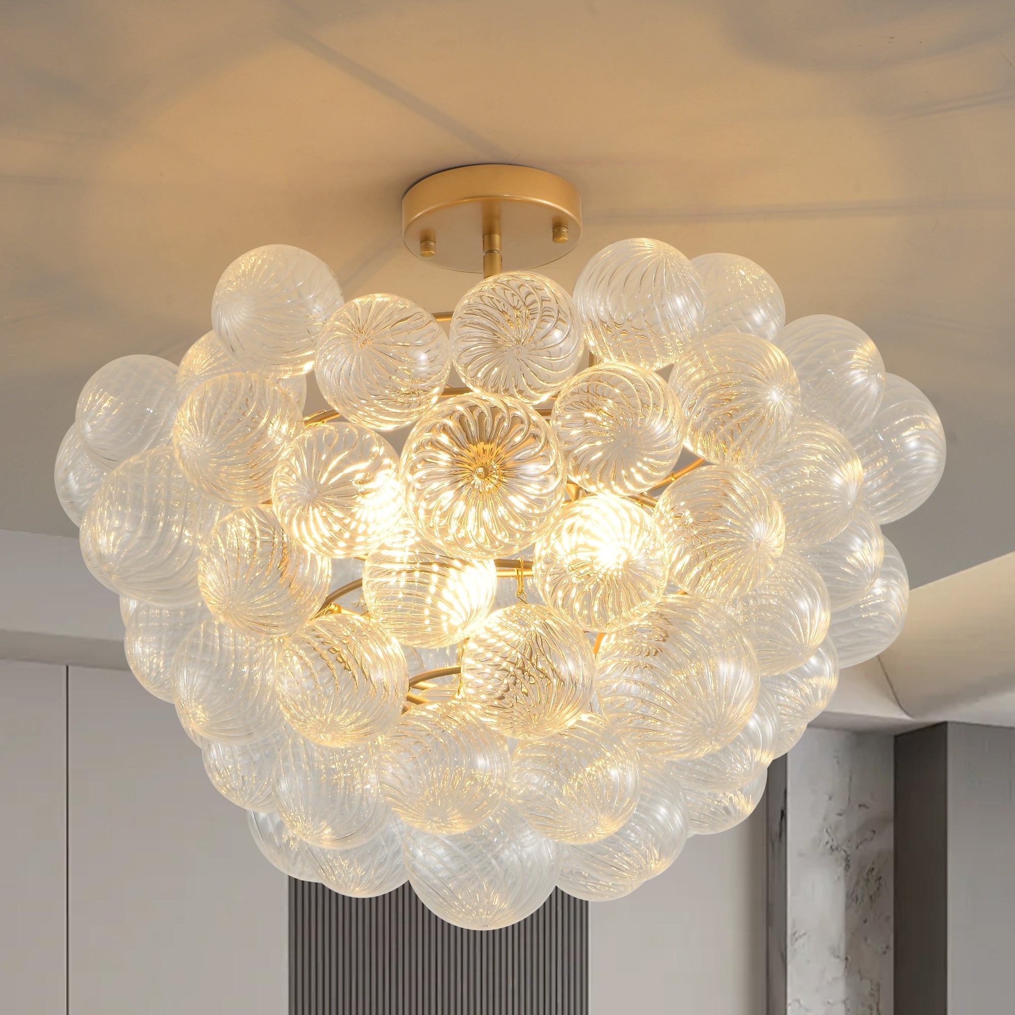 Golden Globe Chandelier B