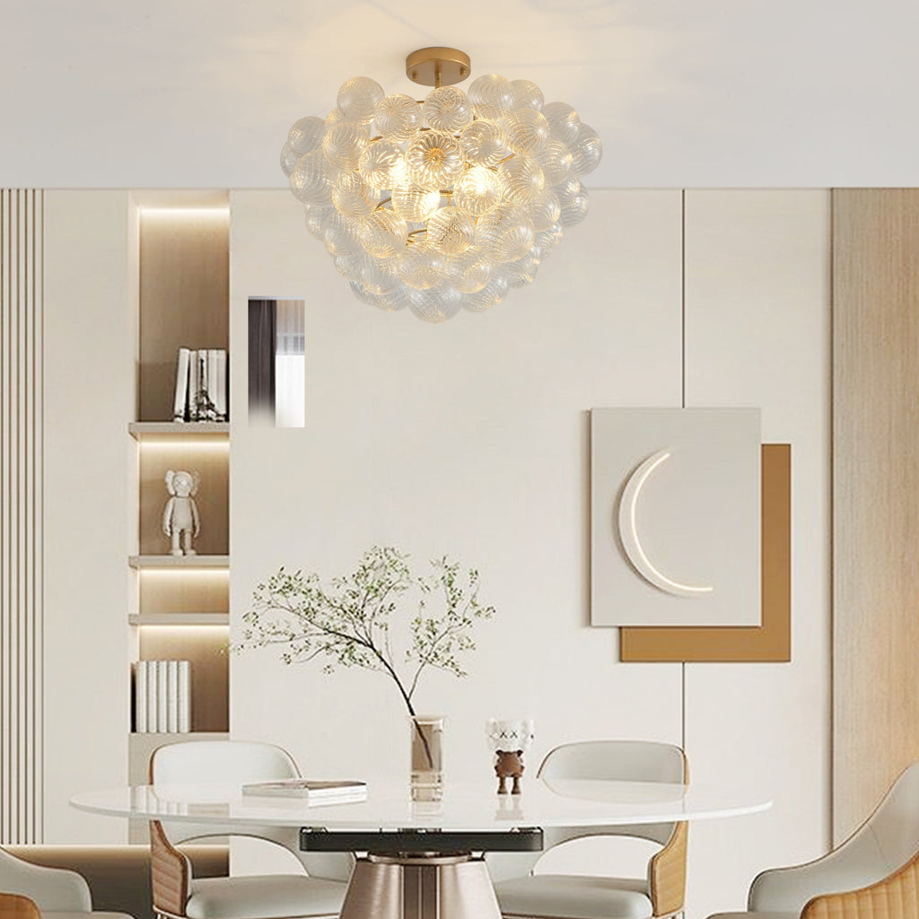 Golden Globe Chandelier B