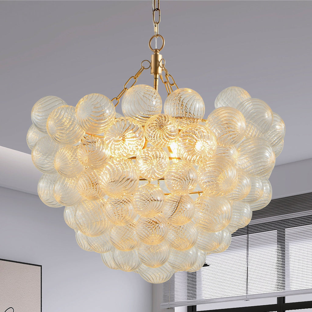Golden Globe Chandelier