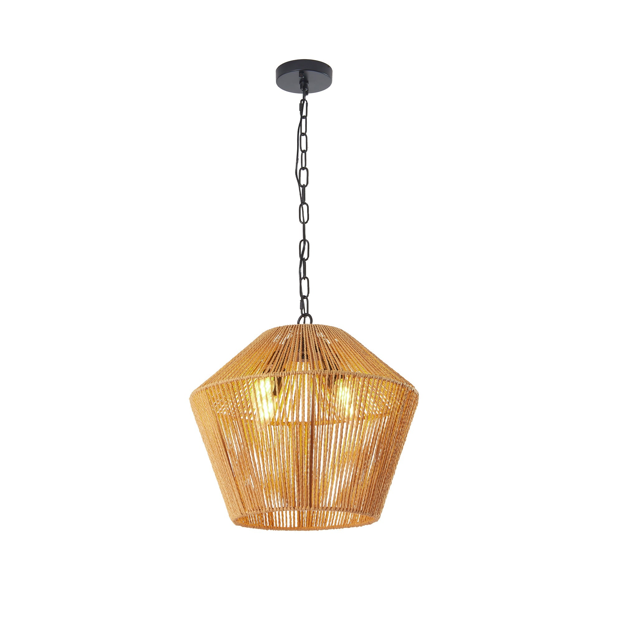 Boho Hemp Rope Pendant Light