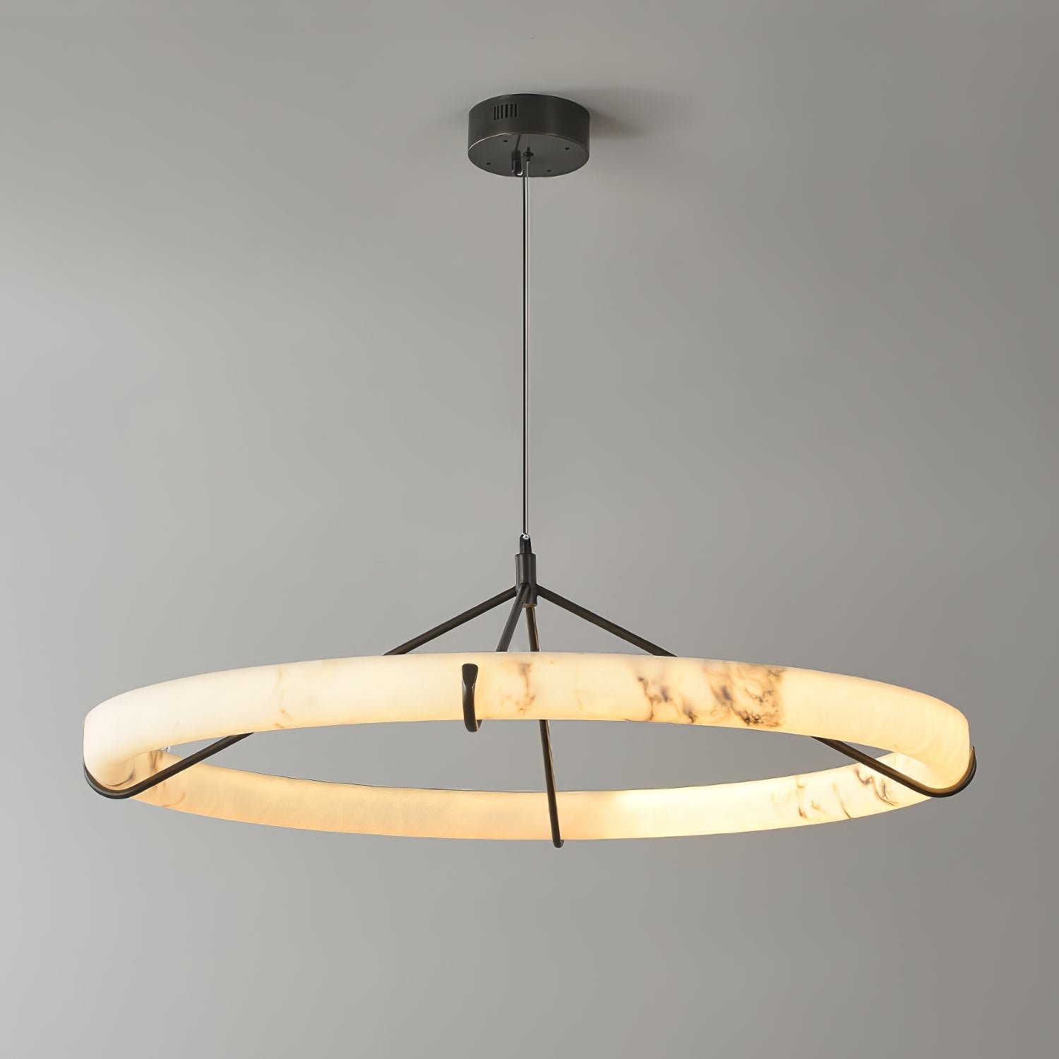 Alabaster Ring Pendant Lamp