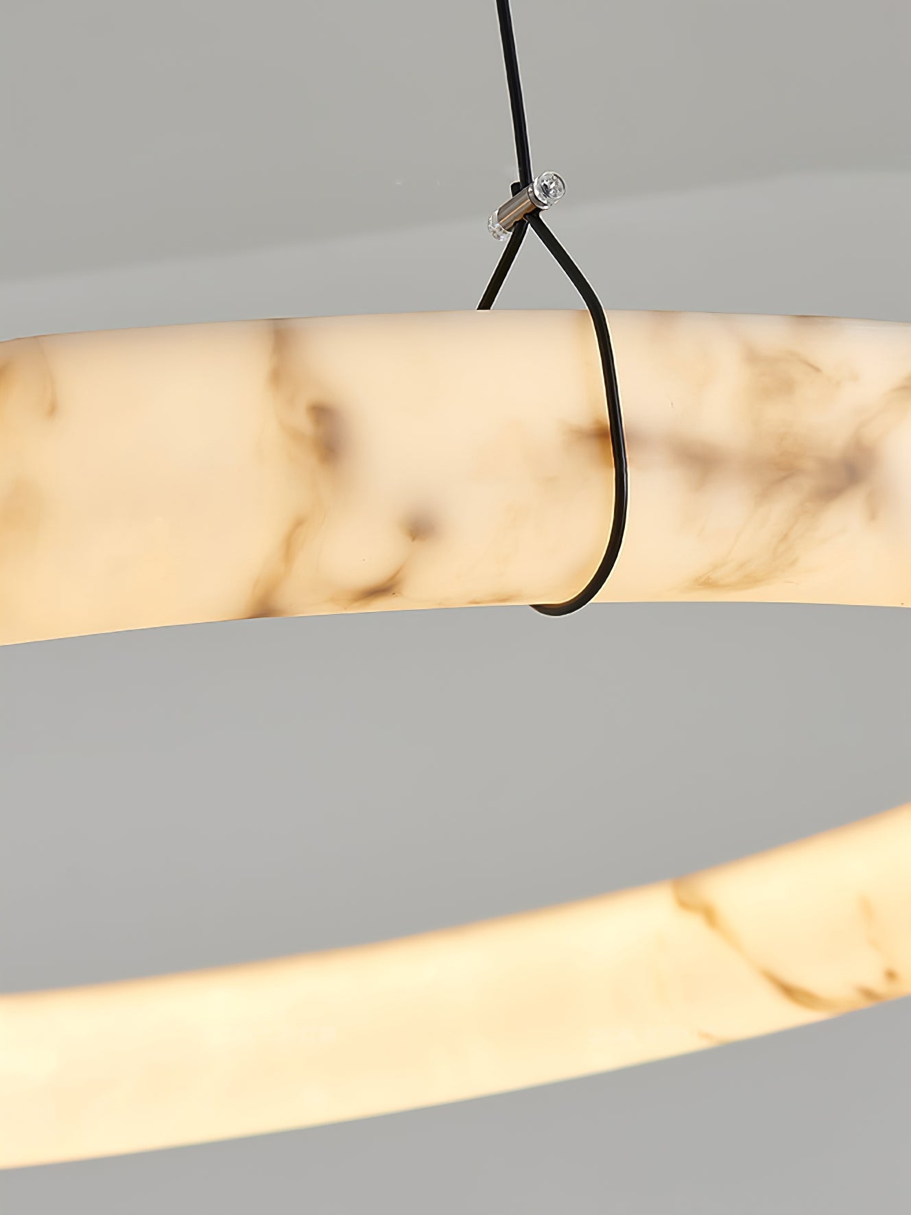 Alabaster Ring Pendant Lamp