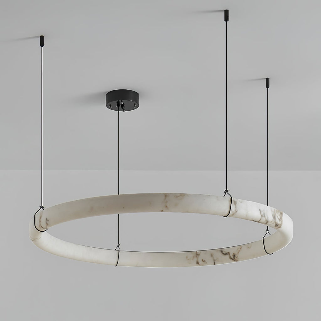 Alabaster Ring Pendant Lamp