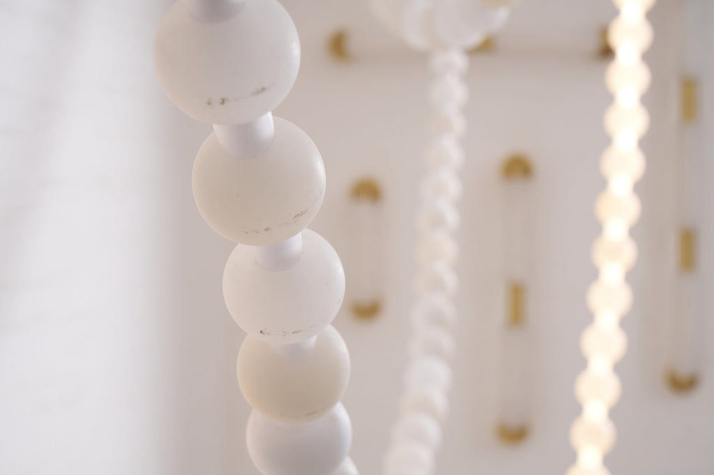 Alabaster Pearl Necklace Chandelier