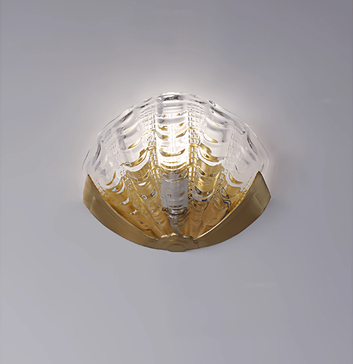 Art Deco Scallop Wall Light