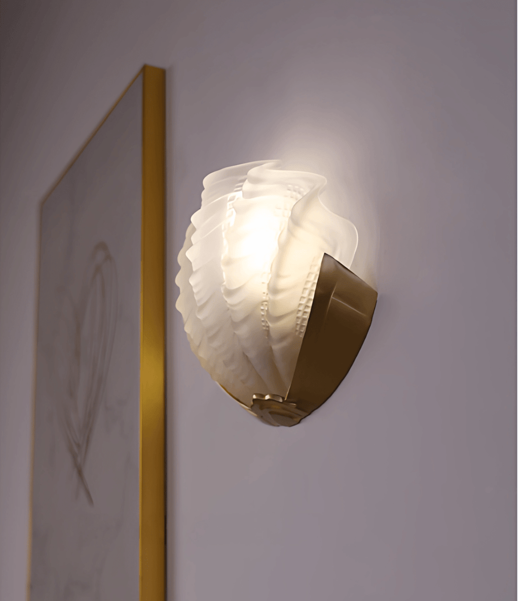 Art Deco Scallop Wall Light
