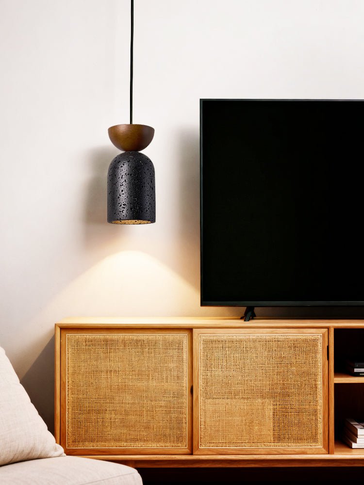 Basalt Walnut Drop Pendant Light