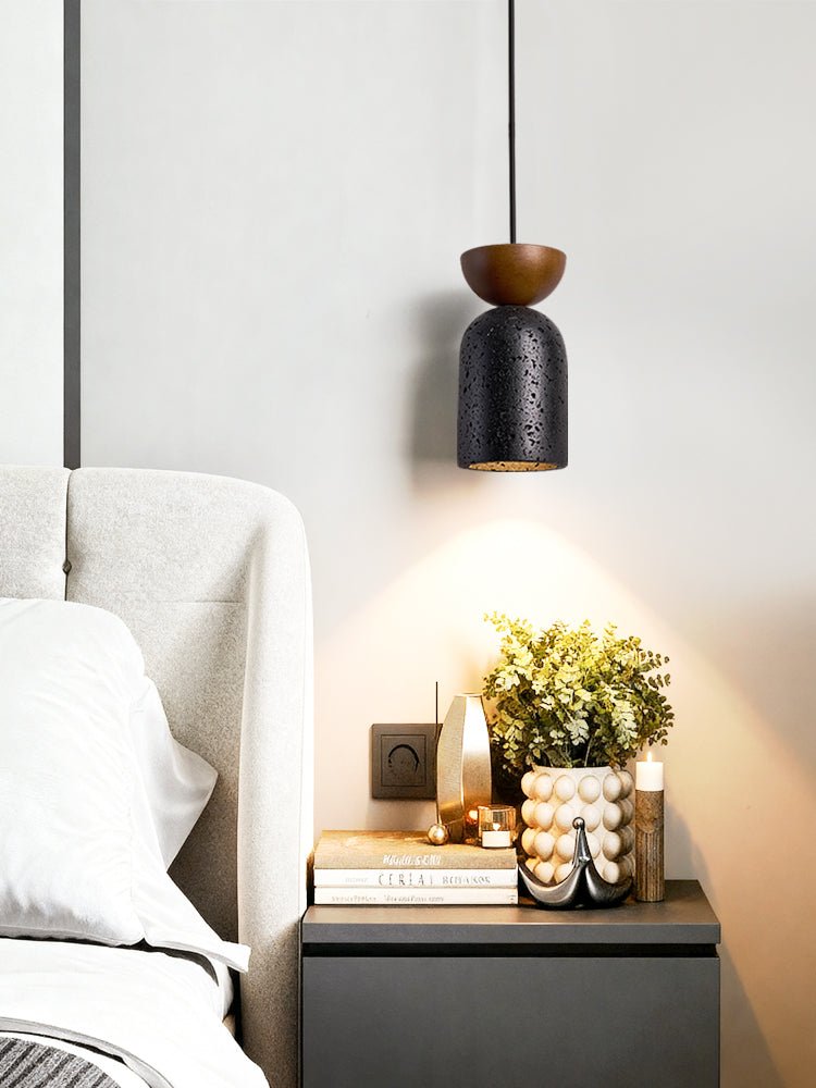 Basalt Walnut Drop Pendant Light