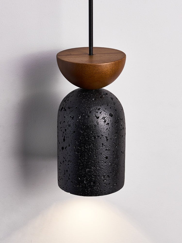 Basalt Walnut Drop Pendant Light