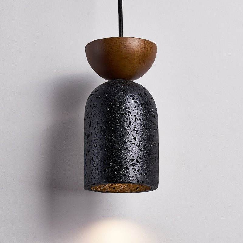 Basalt Walnut Drop Pendant Light