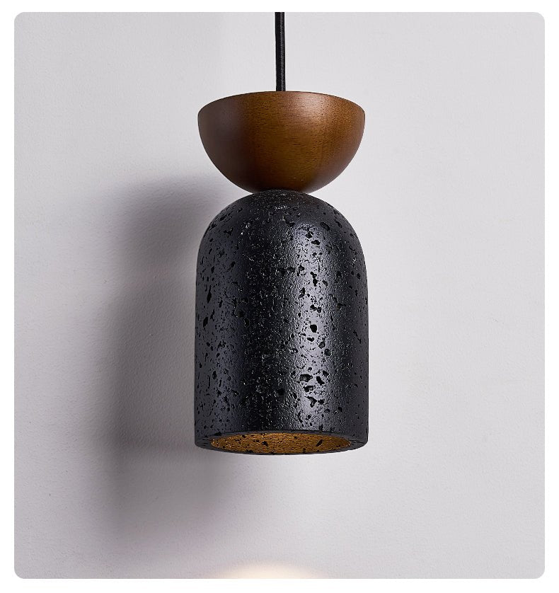 Basalt Walnut Drop Pendant Light