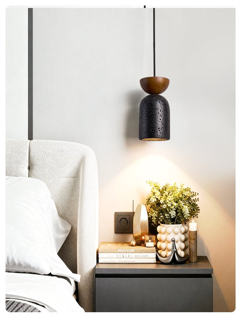 Basalt Walnut Drop Pendant Light