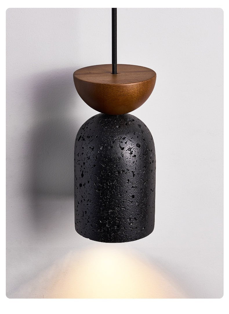Basalt Walnut Drop Pendant Light