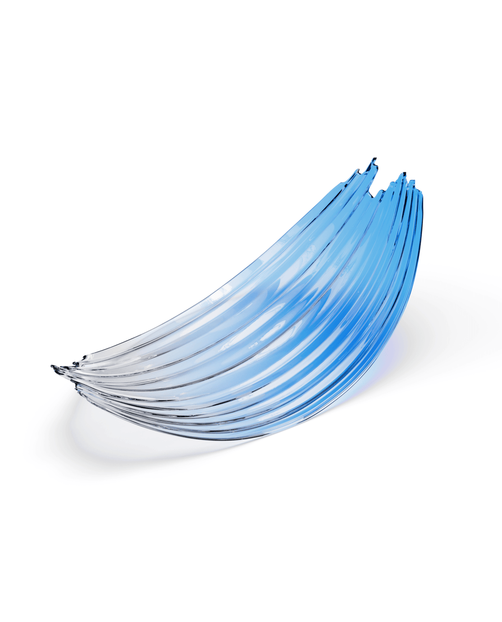 Brush Art Glass Chandelier