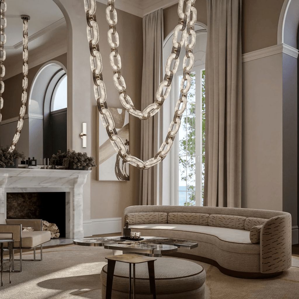 Chain Link Chandelier