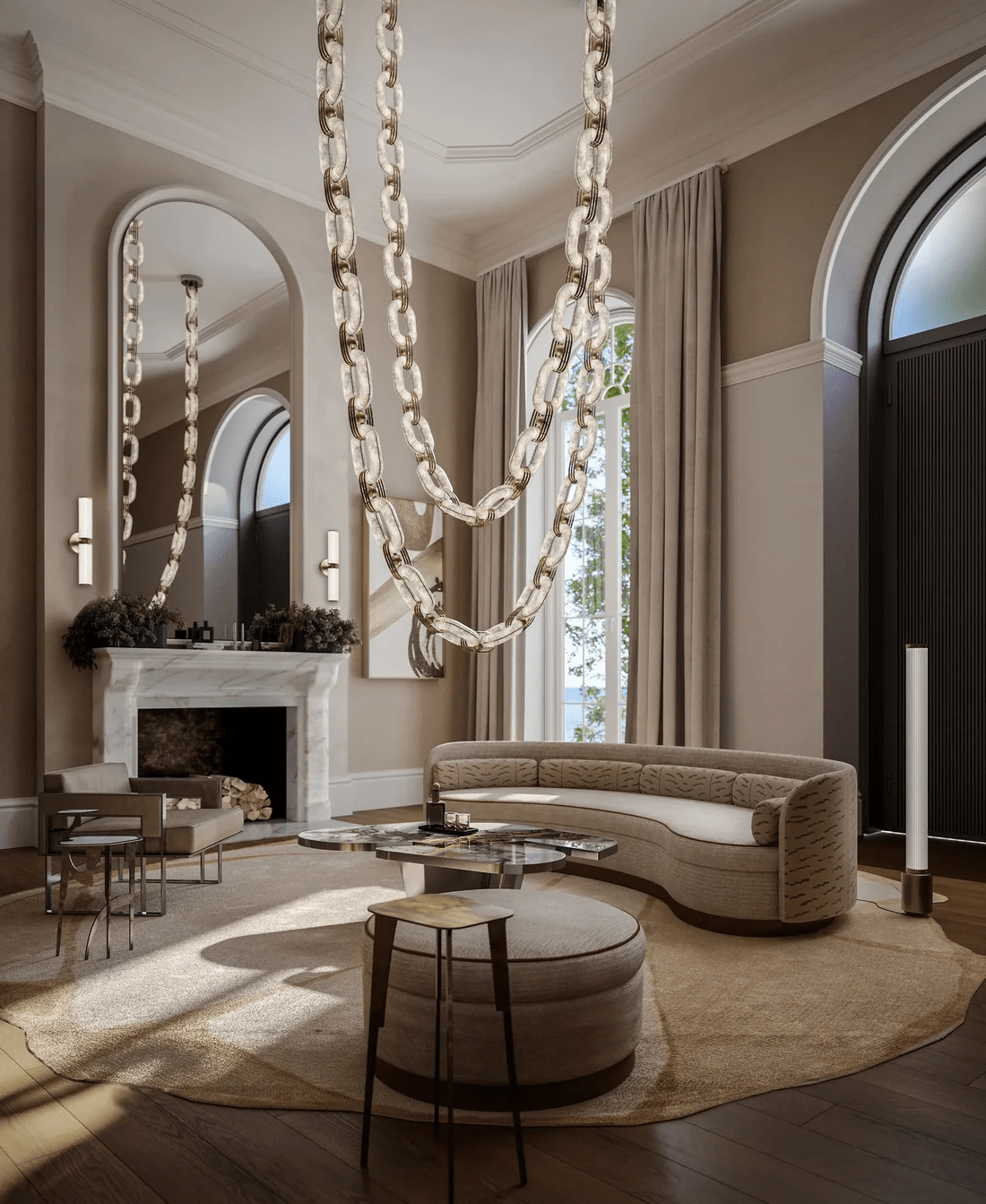 Chain Link Chandelier