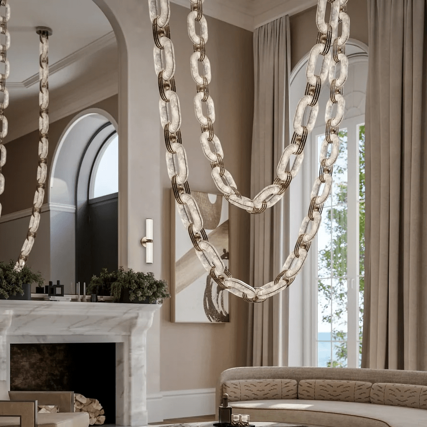 Chain Link Chandelier