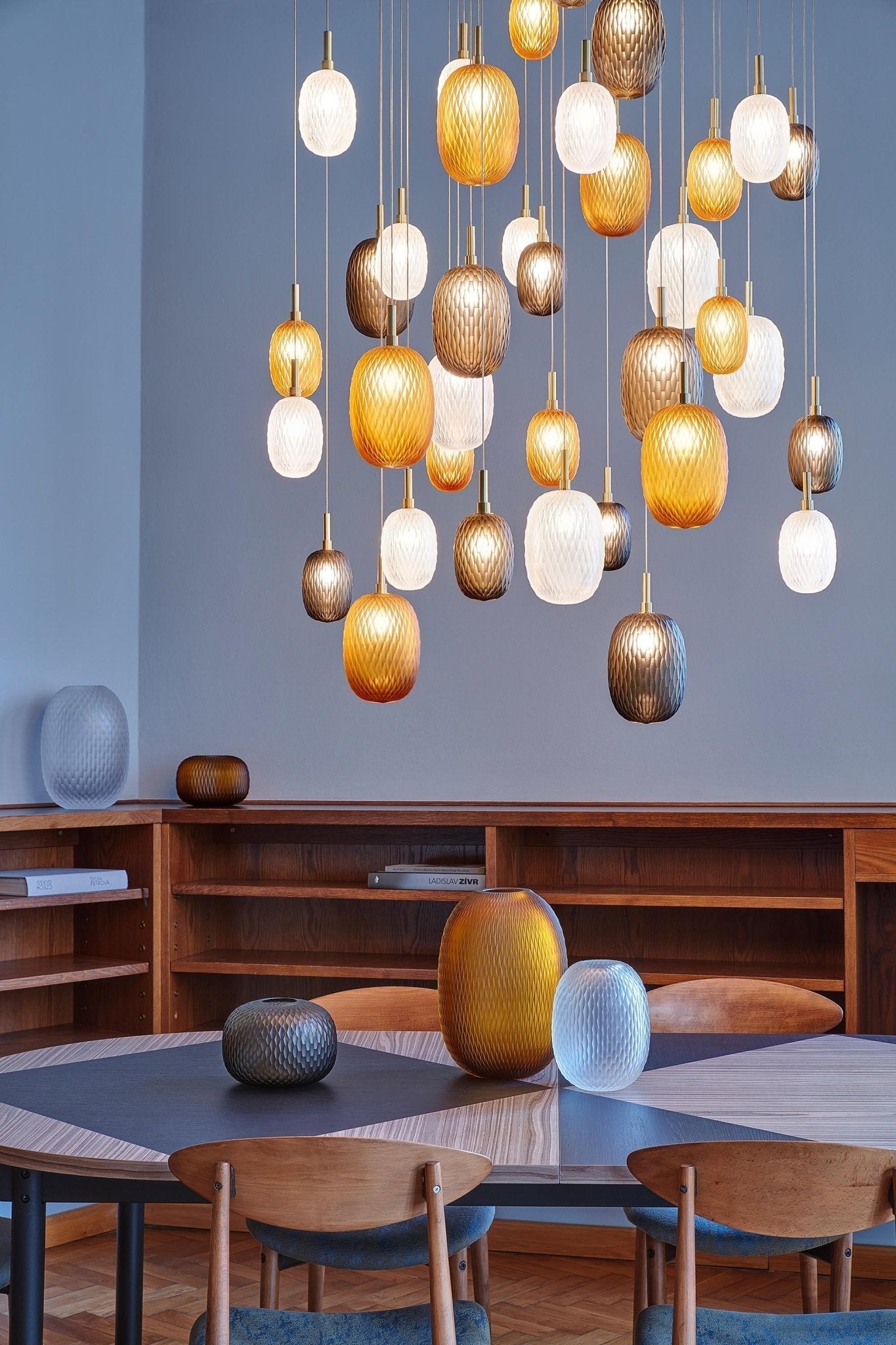 Chromatic Gem Drop Chandelier