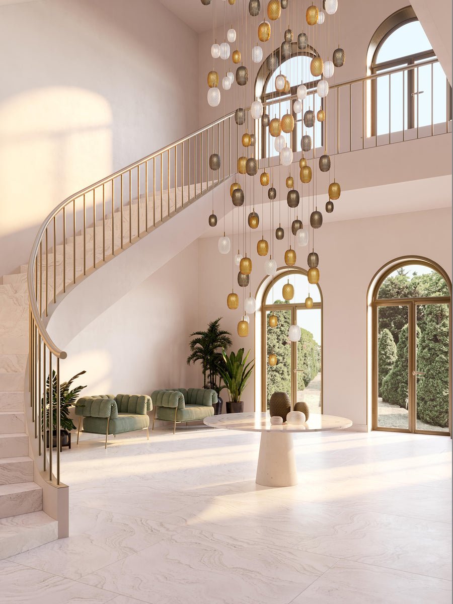 Chromatic Gem Drop Chandelier