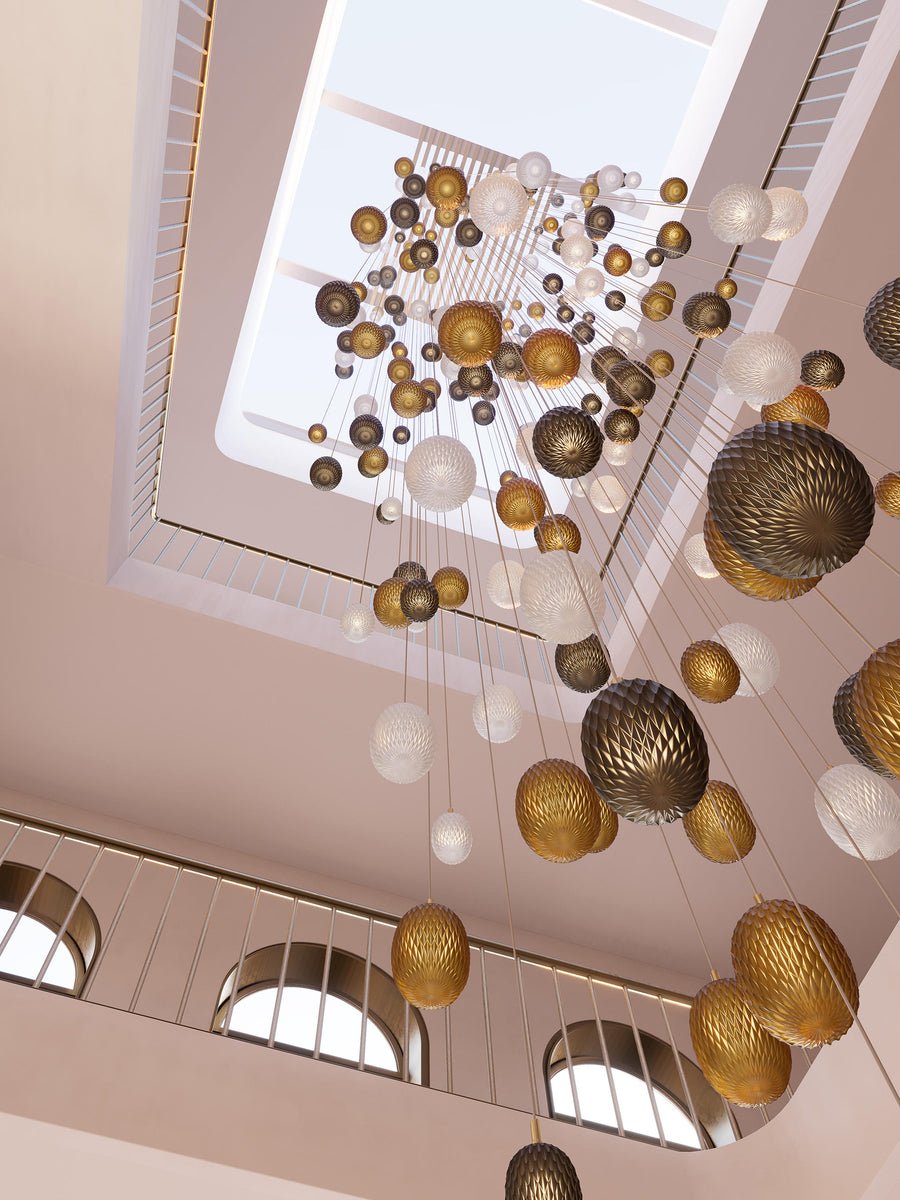 Chromatic Gem Drop Chandelier