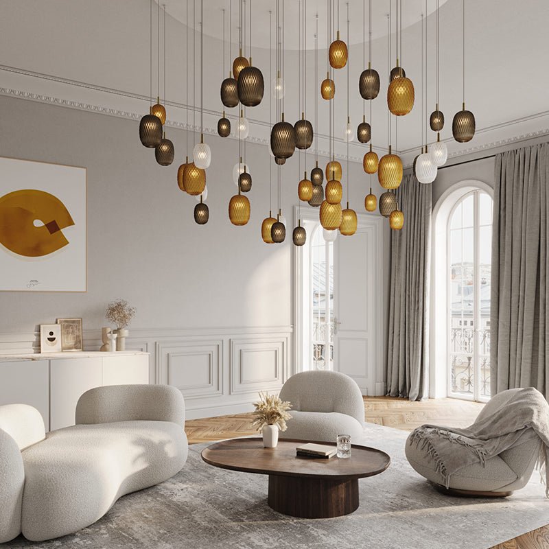 Chromatic Gem Drop Chandelier