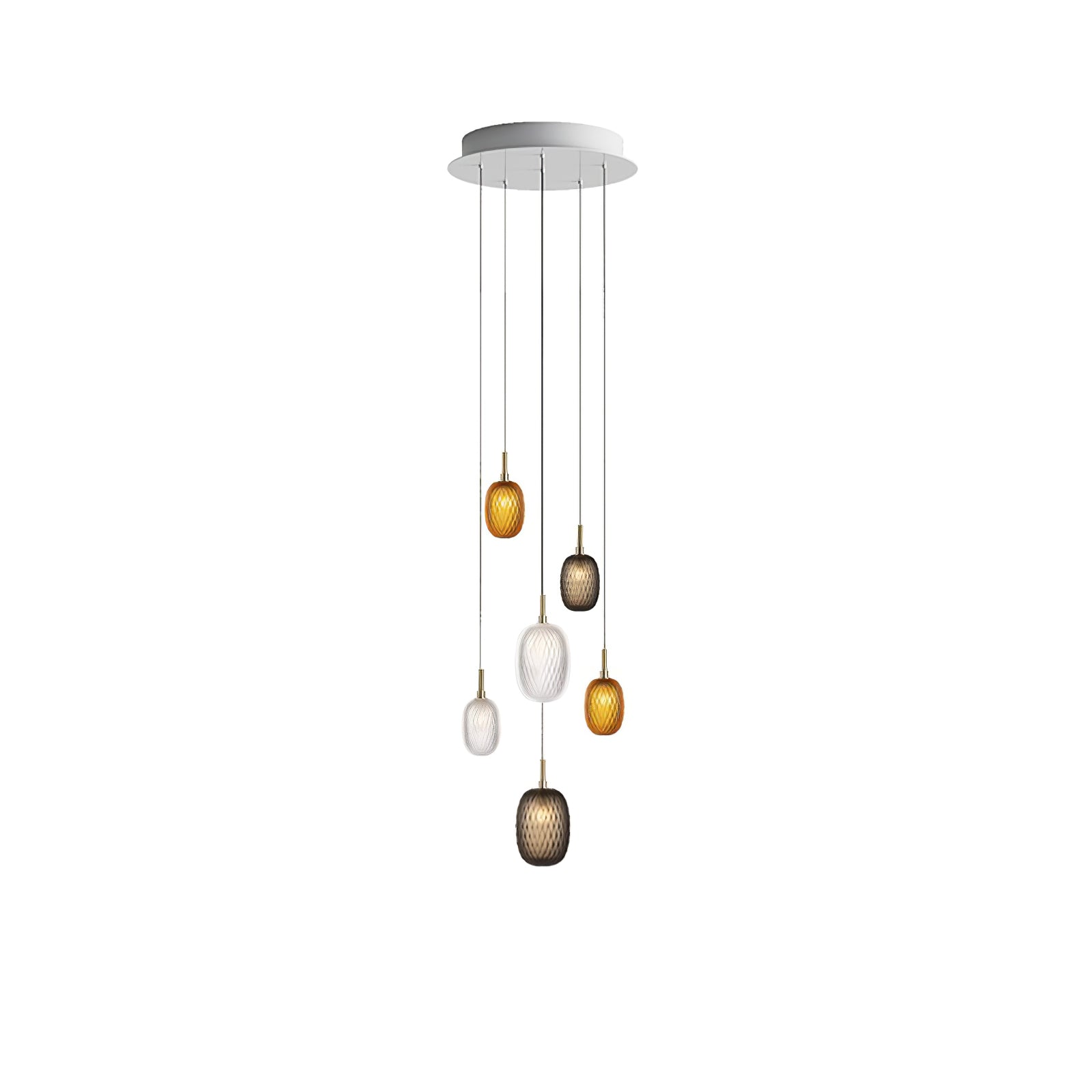 Chromatic Gem Drop Chandelier