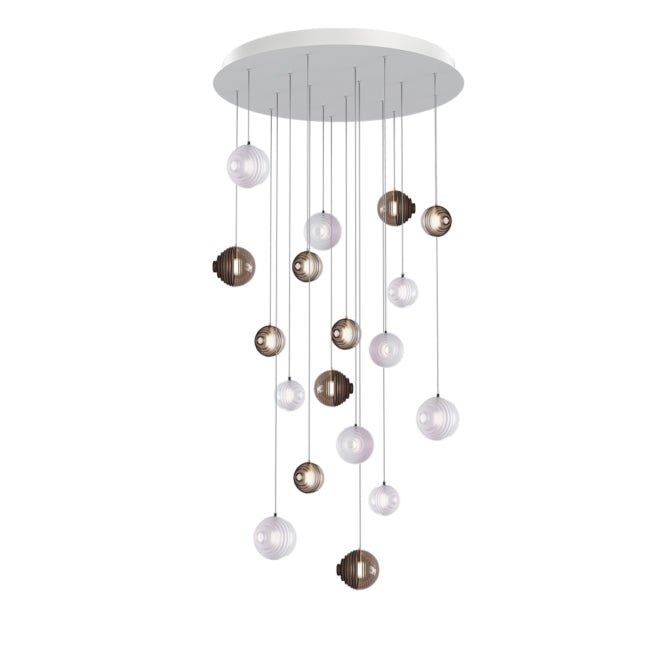 Cosmic Sphere Cascade Chandelier