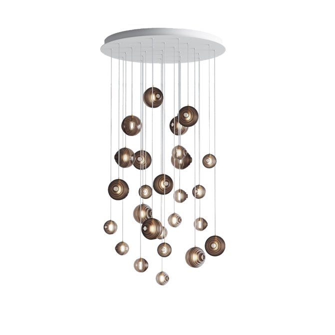 Cosmic Sphere Cascade Chandelier