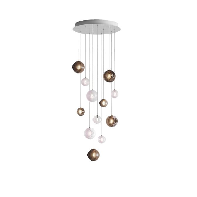 Cosmic Sphere Cascade Chandelier