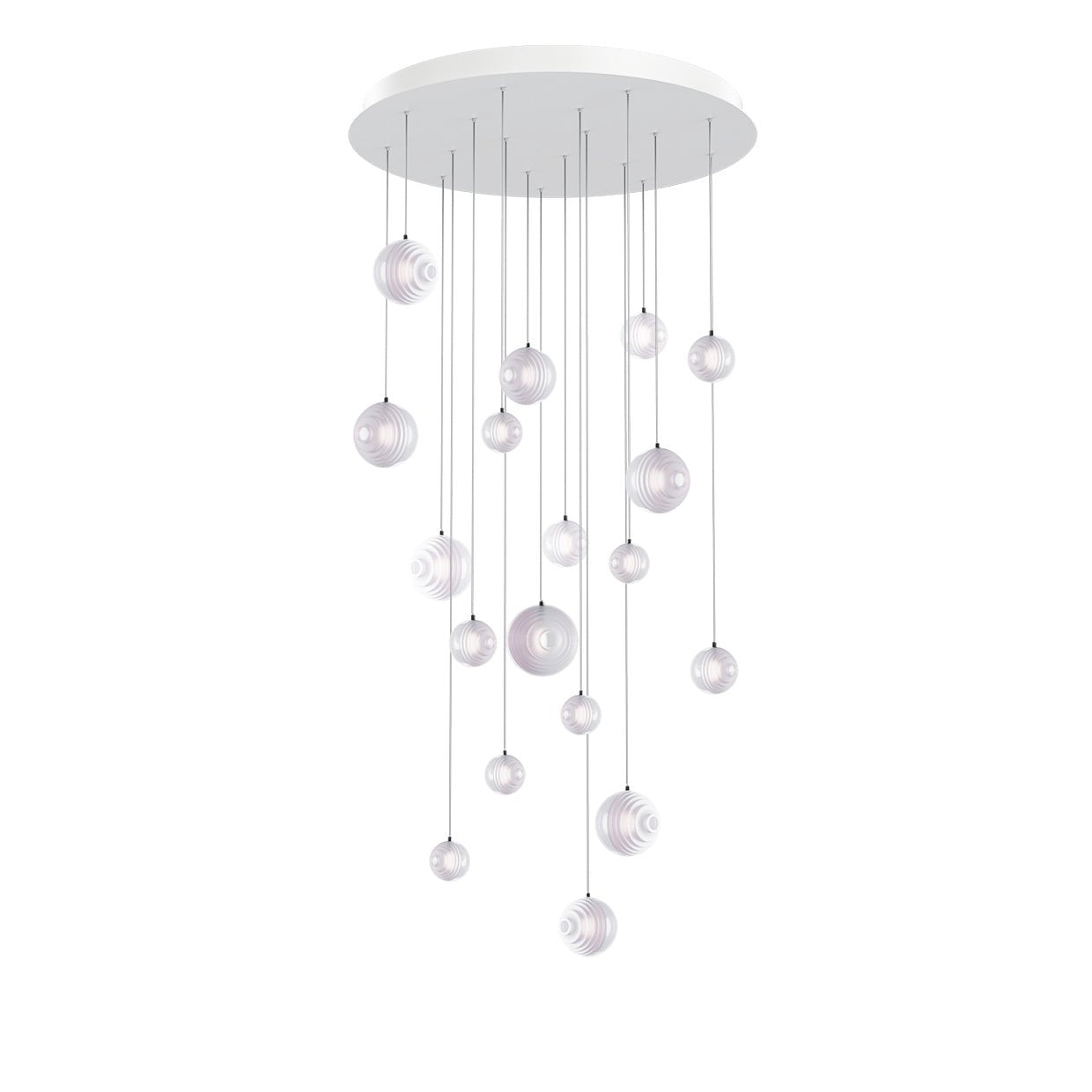 Cosmic Sphere Cascade Chandelier