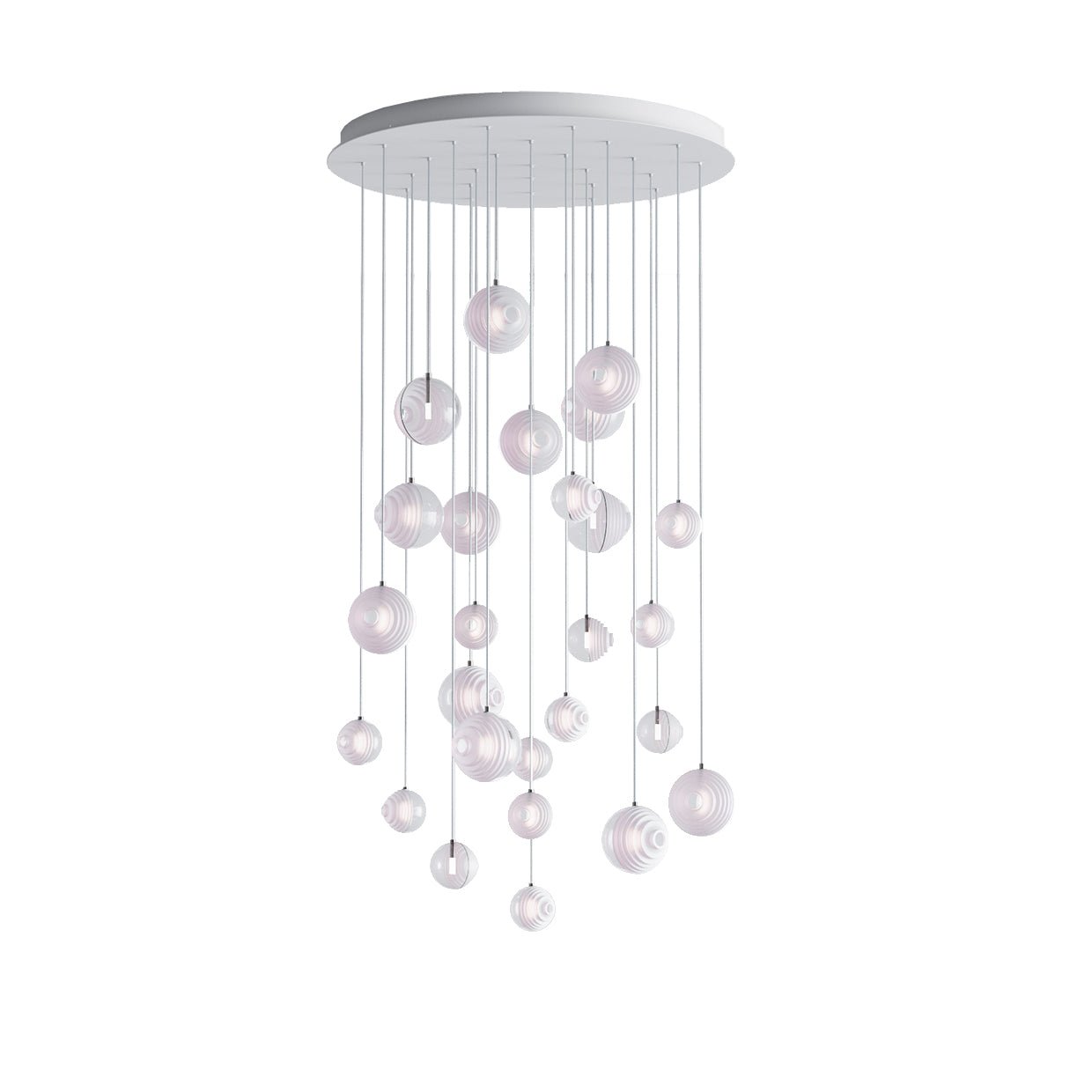Cosmic Sphere Cascade Chandelier