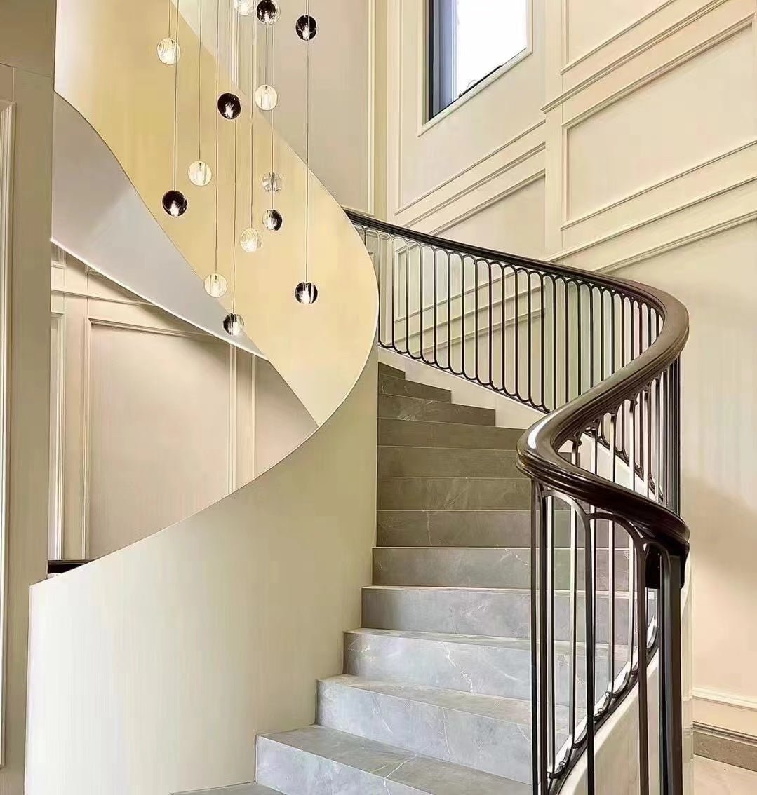 Cosmic Sphere Cascade Chandelier