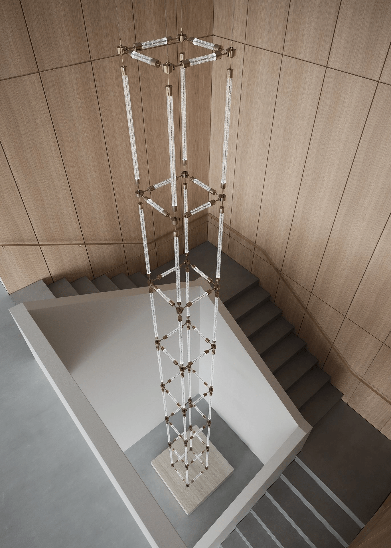 Crystal Grid Customize Chandelier