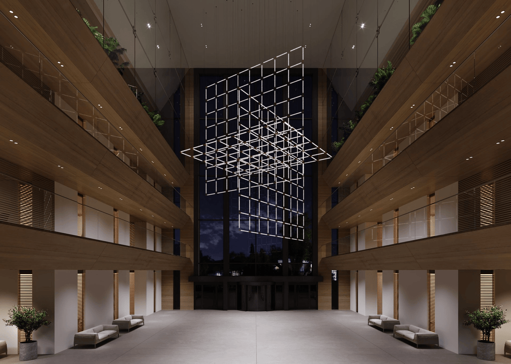 Crystal Grid Customize Chandelier