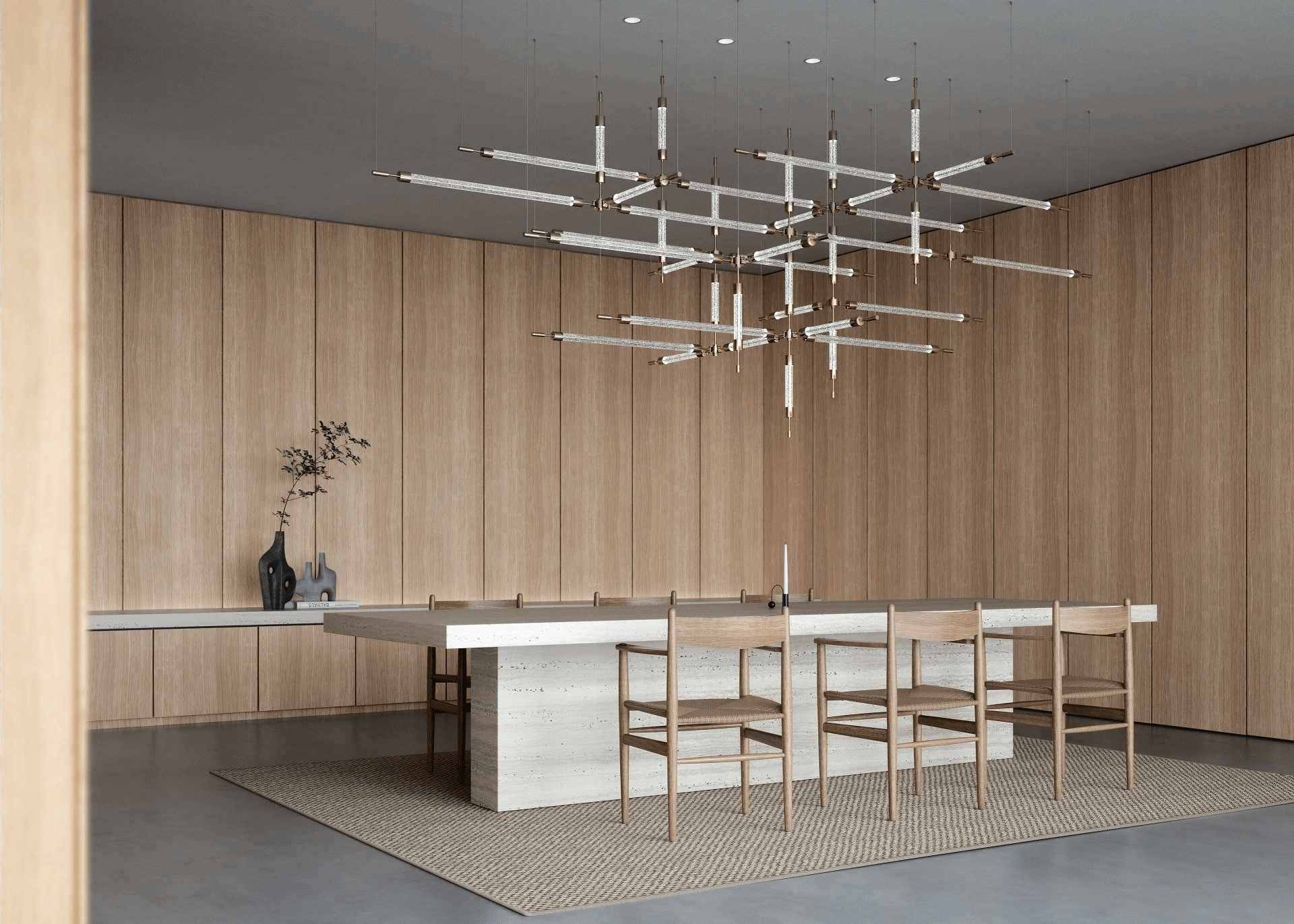 Crystal Grid Customize Chandelier