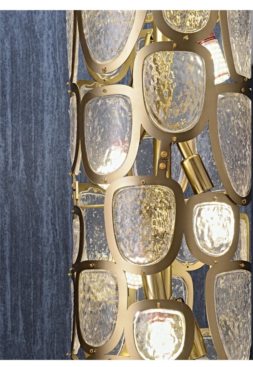 Crystal Mosaic Column Pendant Lamp